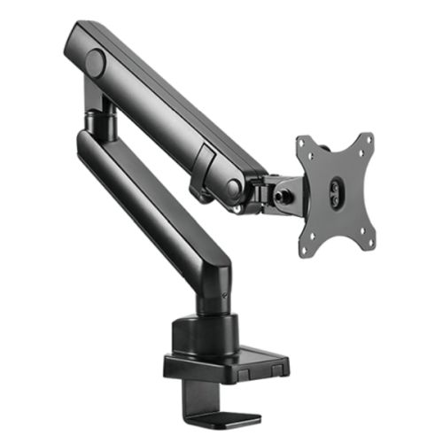 Icy Box (IB-MS313-T) Single Monitor Arm, up to 32″ Monitors, Max 8kg, Spring-Assisted, 90Â° Swivel, 180Â° Base Rotate