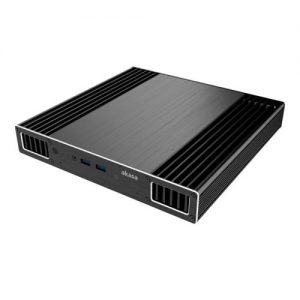 Akasa Plato X7 Slim Fanless Case for 7th Gen Intel NUC Boards, VESA Mounting, 2.5" SATA HDD/SSD