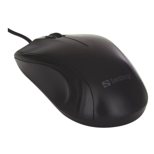 Sandberg (631-01) USB Mouse, 1200 DPI, 3 Buttons, Black, 5 Year Warranty