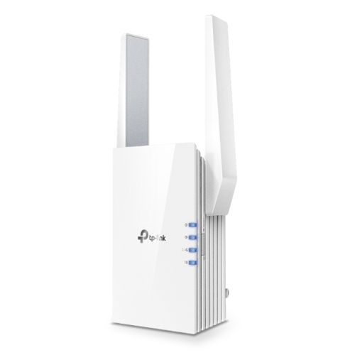 TP-LINK (RE505X) AX1500 (300+1200) Dual Band Wall-Plug Wi-Fi 6 Range Extender, 1 x GB LAN, AP Mode