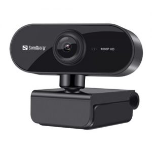 Sandberg USB Flex FHD 2MP Webcam with Mic, 1080p, 30fps, Glass Lens, Auto Adjusting, 360Â° Rotatable, Clip-on/Desk Mount, 5 Year Warranty